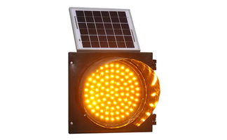 LED太阳能黄闪灯 环保节能的交通安全卫士